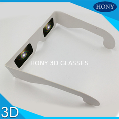 Glazen van de partij de Spiraalvormige 3d Diffractie, het Vuurwerk 3d Glazen van Huisdierenmaterialen met Embleem