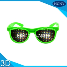 Glazen van het Hony 3D Vuurwerk met Diffractiegrating Film, Tik op Zonnebril