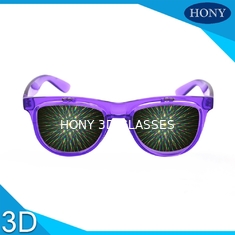 Glazen van het Hony 3D Vuurwerk met Diffractiegrating Film, Tik op Zonnebril