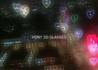 De aangepaste Glazen van het de Glazen 3D Vuurwerk van de Hartendiffractie met gedrukt embleem