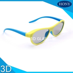 De echte Plastic 3D Glazen van D voor Glazen van de Volwassenen de Blauwe Oranjegele Bioscoop
