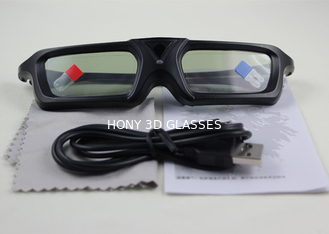 De infrarode Actieve Glazen van Blind 3D TV Universeel met Miniusb-Schakelaar