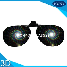 Plastic Klem op Diffractieglazen 13500 Lijnenvuurwerk Eyewear voor het Gebruik van de Kerstmispartij