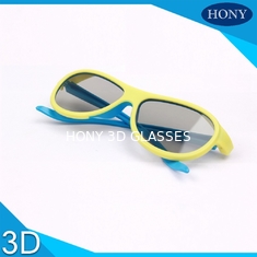 De volwassen Passieve Lineaire Gepolariseerde Lens van Bioskoop 3D Glazen met Blauwe/Gele Kleur