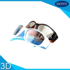 De harde Lineaire Gepolariseerde 3D Glazen van het Deklaagkader met Zwarte/Oranje Kleur