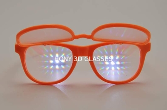 De oranje Glazen van de Kader Plastic Diffractie met 0.65mm Diktelens