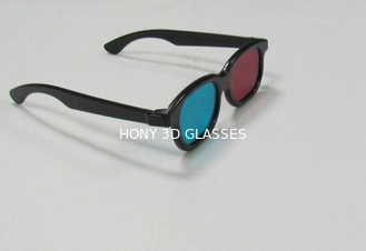 ABS Plastic Plastic Rode Cyaan 3d Glazen, Voerings Cirkelpolaroidbril