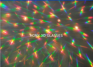 het holografische 3d document van vuurwerkglazen met 0.06mm de laserlenzen van pvc/van het HUISDIER