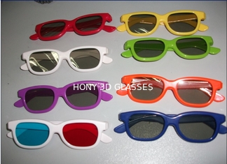 Kleurrijke Plastic Cirkel Gepolariseerde 3D Veiligheidsbril voor Bioskoop