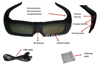 Lcd van het Blind 3D Glazen van Sony Universele Actieve Lens, Infrarode 3D Glazen