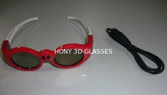 Ultra Duidelijke DLP-Verbindings 3D Glazen voor Jonge geitjes met Rood Plastic Kader
