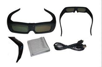 Gepolariseerde Effect Universele Actieve Blind 3D Glazen Bluetooth 120Hz