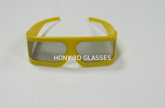 Gele Plastic Kader Lineaire Gepolariseerde 3D Glazen voor Technologie-Museum