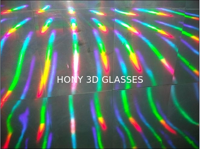 Van het de laser plastic kader van het HUISDIER van het de regenboog 3d vuurwerk de glazenlenzen met aangepaste druk
